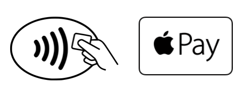 Contactless Apple Pay symbols
