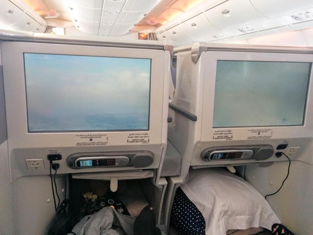 Emirates EK406 Business Class A380-800 and Lounge Review | Point Hacks