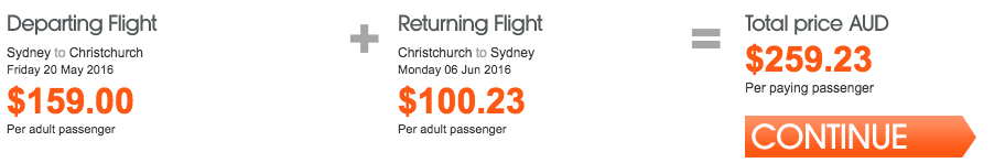 Jetstar NZ Sale Sydney