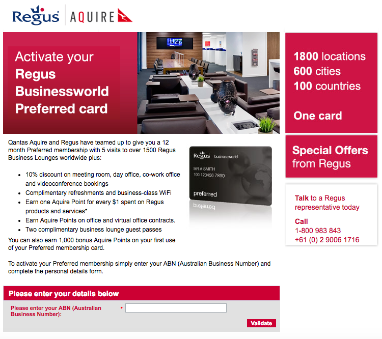 Regus Registration