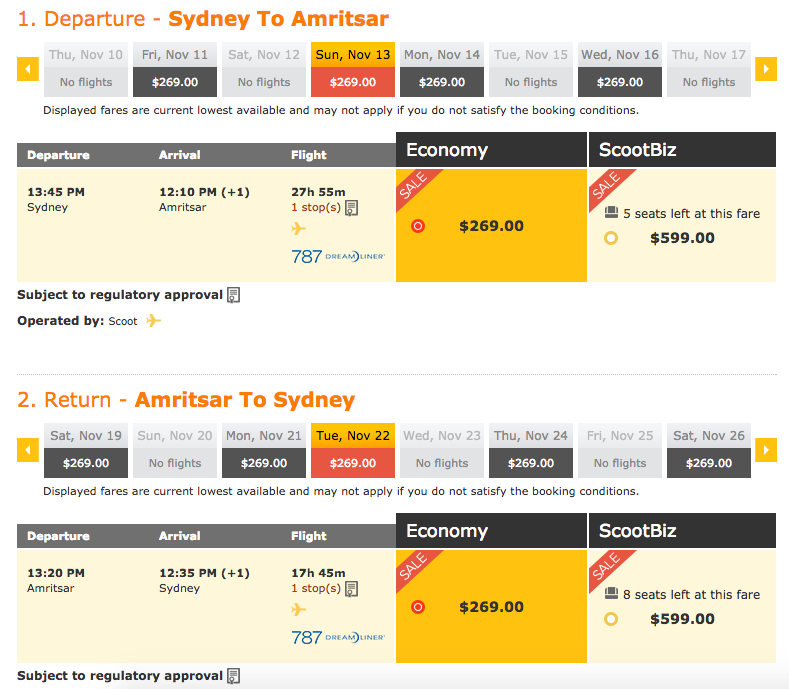 Scoot Sale Sydney