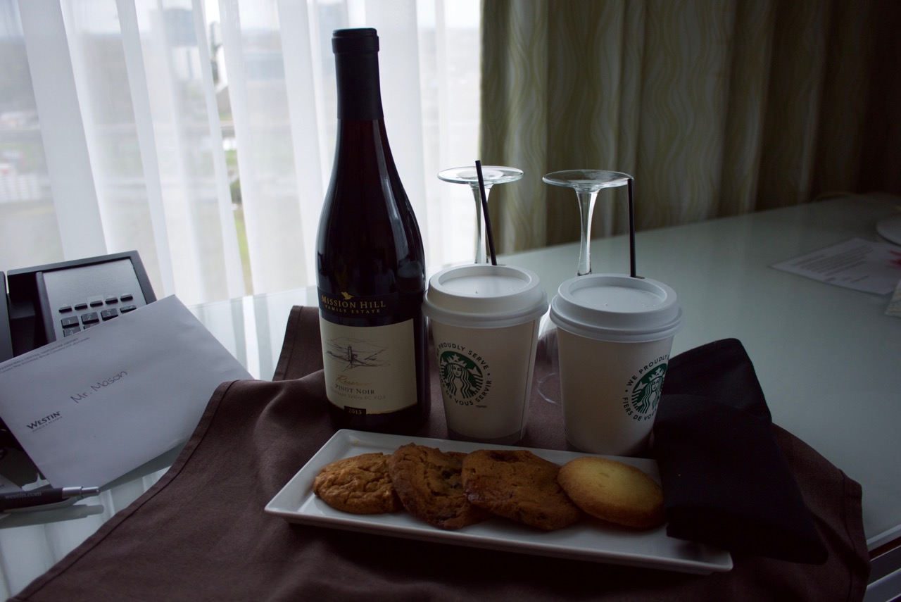 Westin Wall Centre Welcome Amenities | Point Hacks