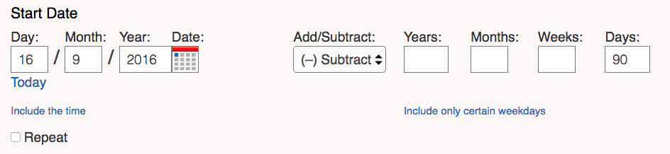 timeanddate calculator