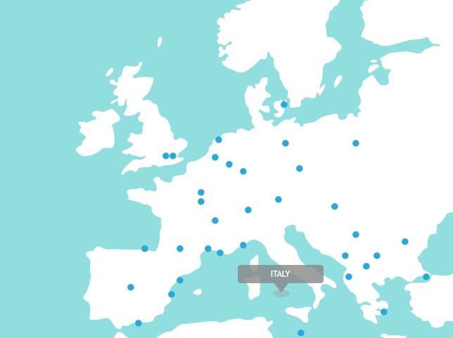 Alitalia Routemap Europe