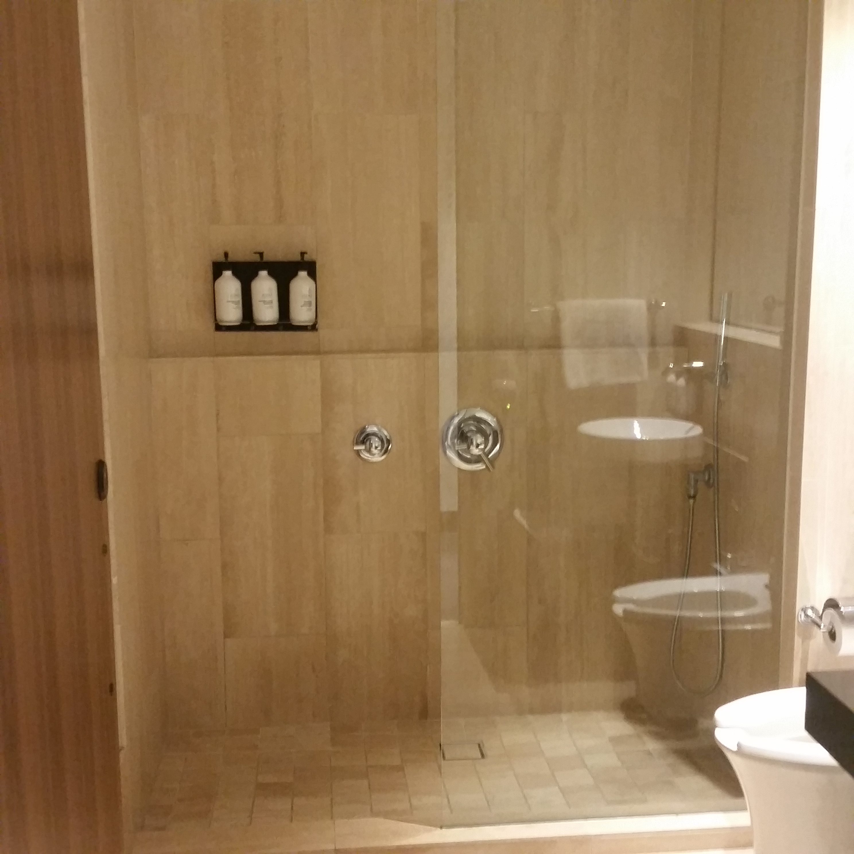 Qantas LAX lounge review shower