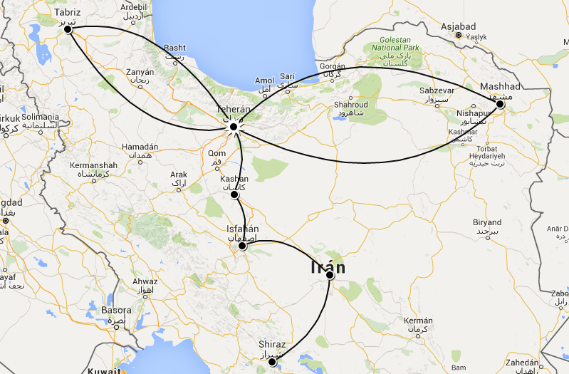 Iran destination guide route | Point Hacks