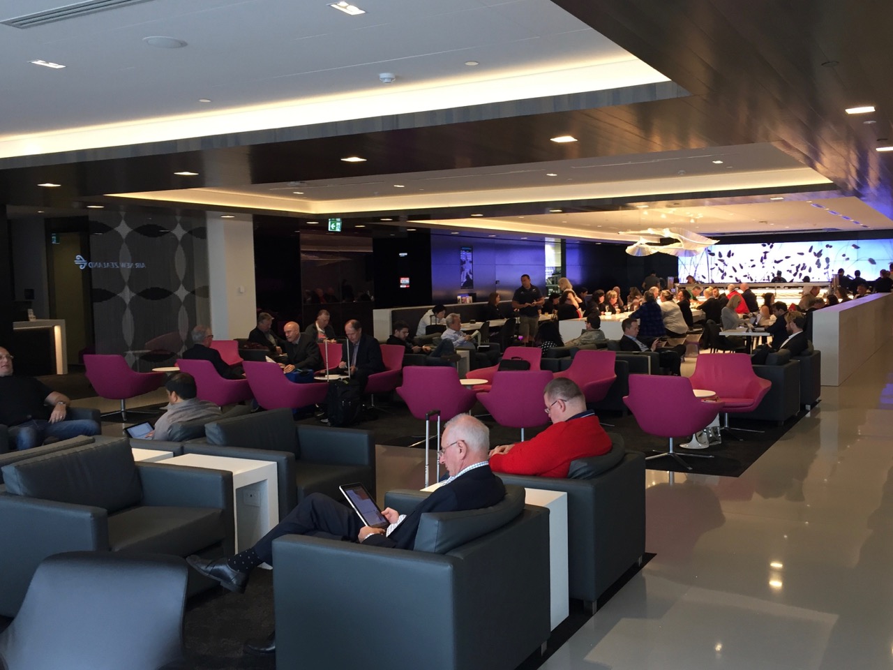Air New Zealand Auckland International Lounge Seating | Point Hacks